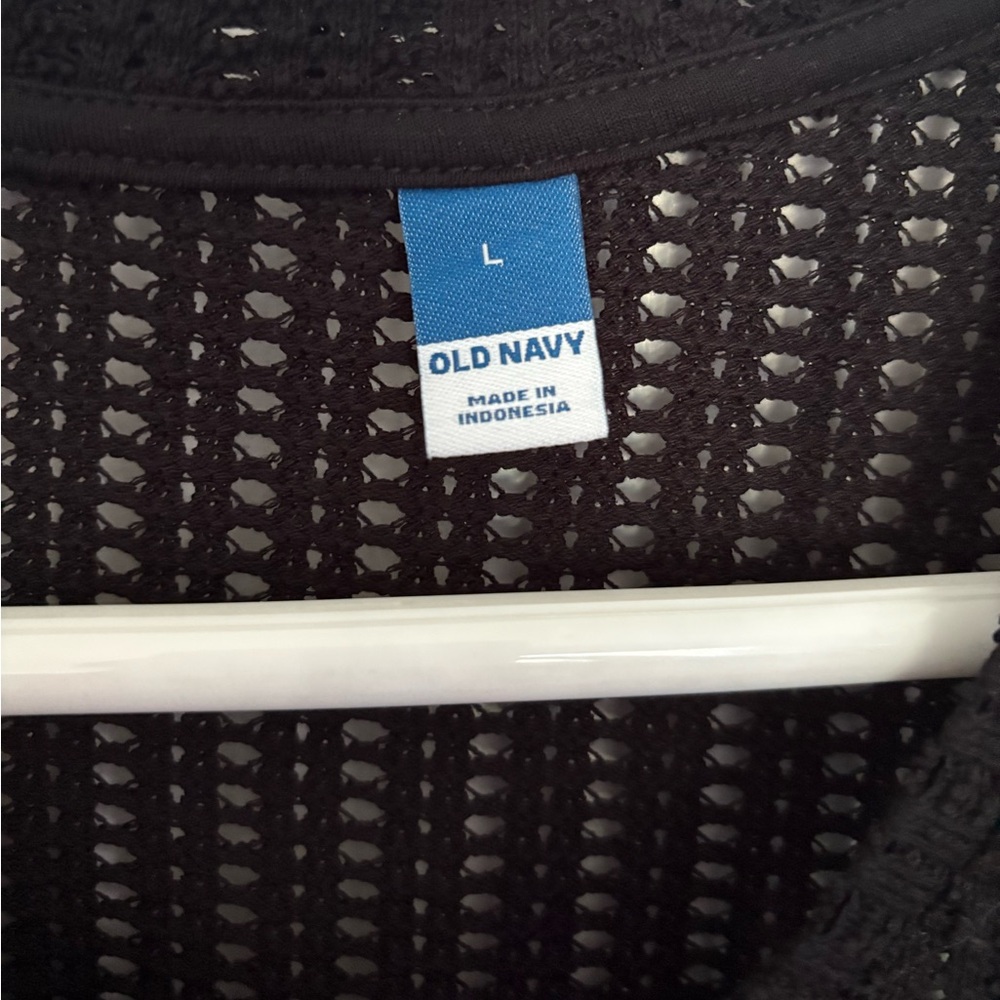 NWOT - Old Navy Black Crochet Tank Top - Picture 3 of 7